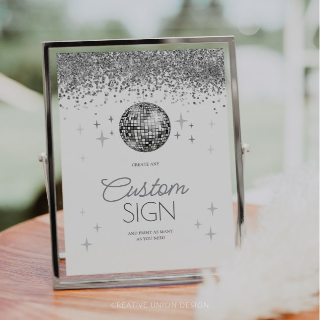 New Year's Eve Last Disco Of The Year Custom Sign (Last Disco of the Year)