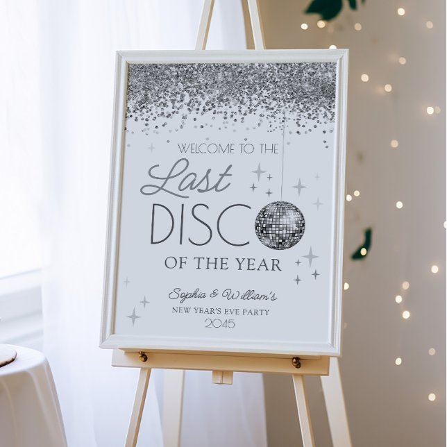 New Year's Eve Last Disco Of The Year Welcome Poster (Last Disco of the Year)