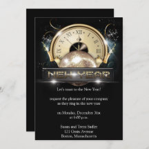 New Years Eve Night Party Invitation