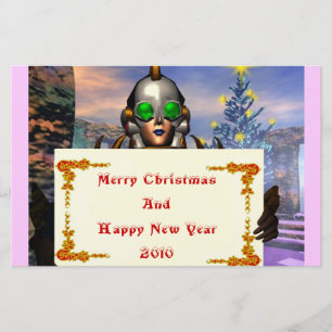 NEW YEAR'S EVE OF A CYBORG STATIONERY