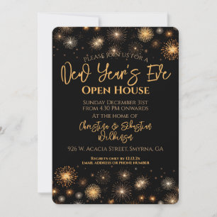 New Year's Eve Open House Party Invitation