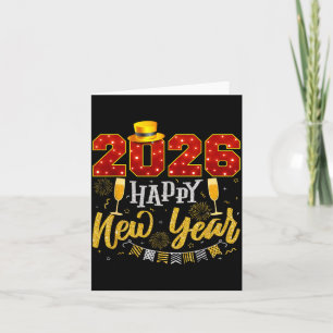 New Years Eve Party 2026 Fireworks Happy New Year Card