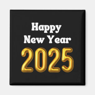 New Years Eve Party Balloons Gold Celebrate Nye  Magnet