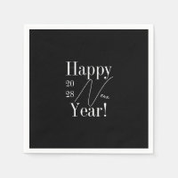 New Year's Eve Party Black and White