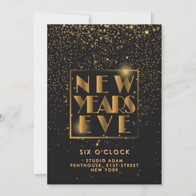 New Years Eve Party Event Details Announcement (Front)
