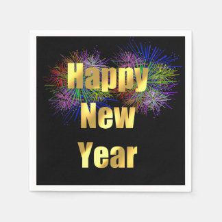 New Year's Eve Party Fireworks Napkin
