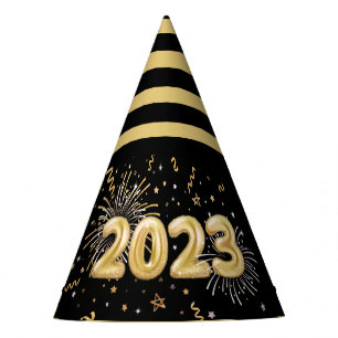New Year's Eve Party Gold Black 2023 Hat