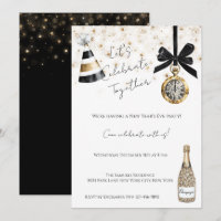 New Year's Eve Party Gold Glitzy Sparkle