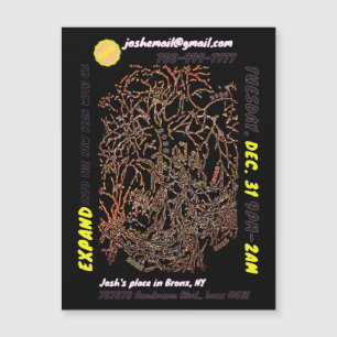 NEW YEAR'S EVE PARTY magnetic invite