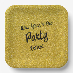 New Year's Eve Party Paper Plate