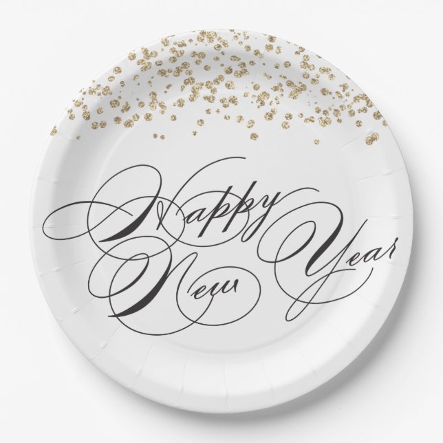 New Year's Eve Party Paper Plates (Front)
