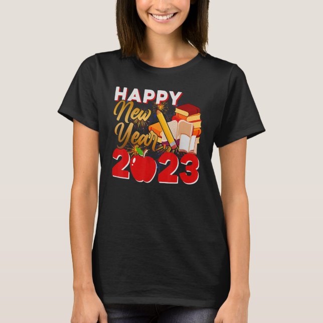 New Years Eve Party Supplies 2023 Happy New Year 7 T-Shirt (Front)