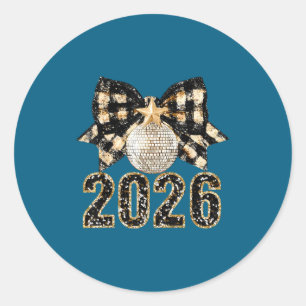 New Years Eve Party Supplies 2026 Happy New Year F Classic Round Sticker