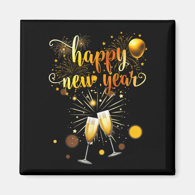 New Years Eve Party Supplies 2026 Happy New Year F Magnet (Front)