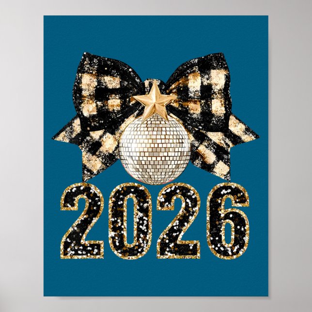 New Years Eve Party Supplies 2026 Happy New Year F Poster (Front)