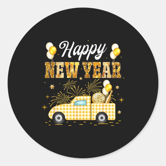 New Years Eve Party Supplies 2026 Happy New Year T Classic Round Sticker (Front)