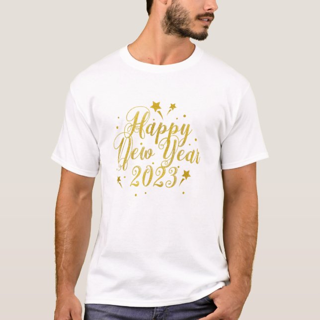 New Years Eve Party Supplies Kids NYE 2023 Happy  T-Shirt (Front)