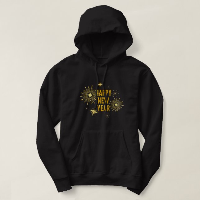 New Years Eve Party Supplies NYE 2023 Happy New Ye Hoodie (Design Front)