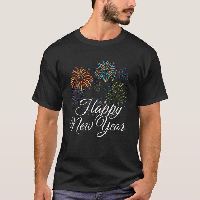 New Years Eve Party Supplies NYE 2025 Happy New Ye T-Shirt (Front)