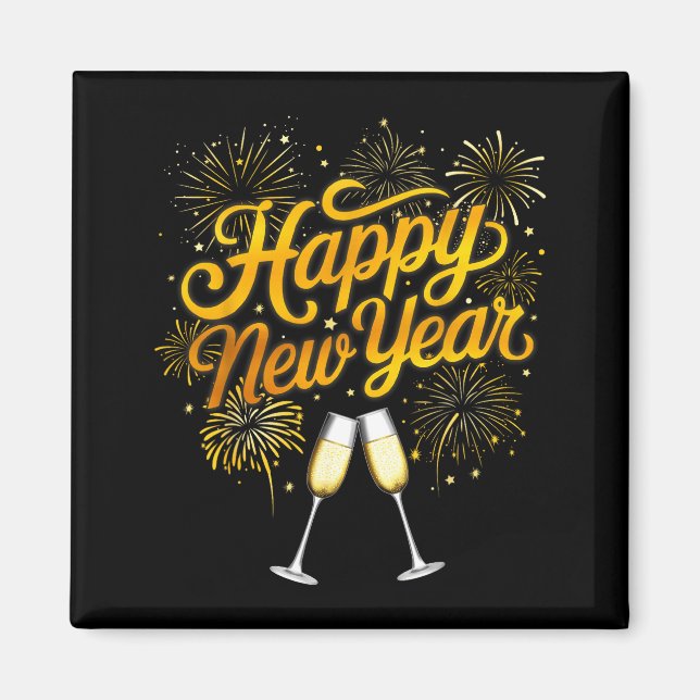 New Years Eve Party Supplies Nye 2026 Happy New Ye Magnet (Front)