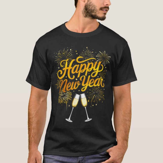 New Years Eve Party Supplies Nye 2026 Happy New Ye T-Shirt (Front)