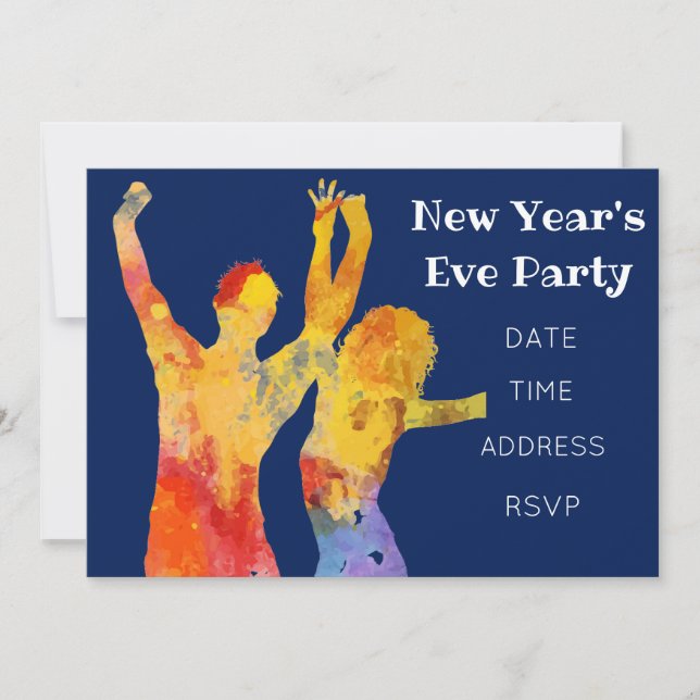 New Year's Eve party with disco Invitation (Front)