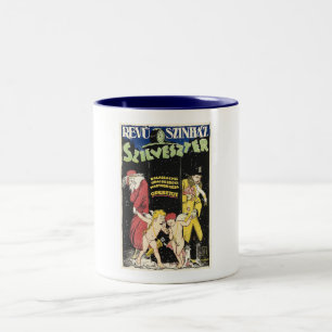 New Year's Eve Review, Hungary 1920 Vintage Two-Tone Coffee Mug