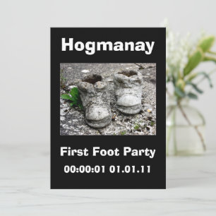 New Years Eve Scottish Hogmanay Party Invitation