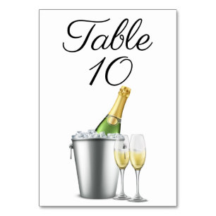 New Year's Eve Table Number