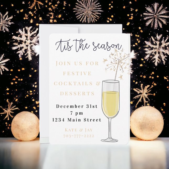 New Year's Eve Tis the Season Holiday Invitation (Creator Uploaded)