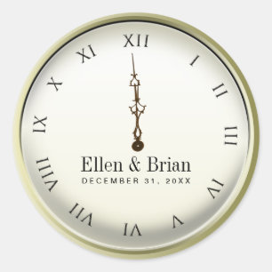 New Year's Eve Wedding Stickers