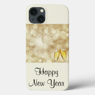 New Year's Eve with champagne glasses iPhone 13 Case