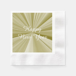New Years Gold Paper Napkins by Janz