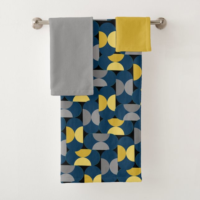 New Year's Herringbone  Bath Towel Set (Insitu)