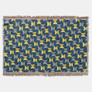 New Year's Herringbone Throw Blanket