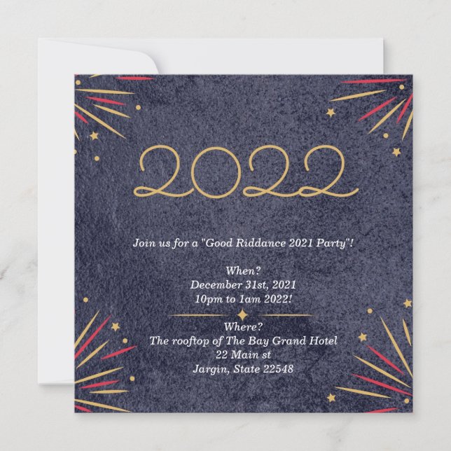 New Years Invitation (Front)