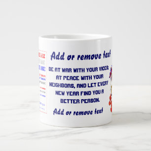 New Year's Jumbo Mug Please Read About Design
