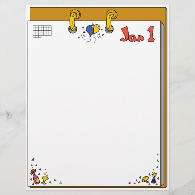 New Year's Letterhead (Front)