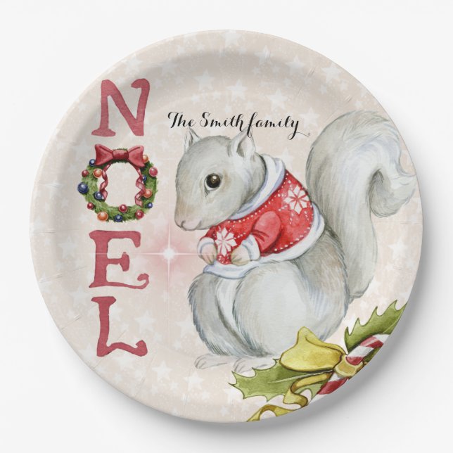 New Year's magice Square  Paper Plate (Front)