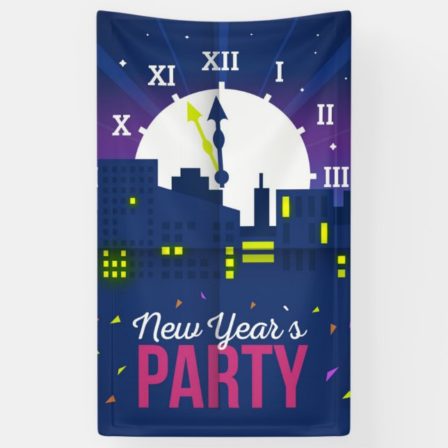 New Years Party Banner (Vertical)
