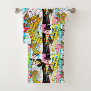 New Year's Party Bath Towel Set