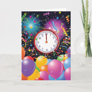 New Years Party Greeting Cards