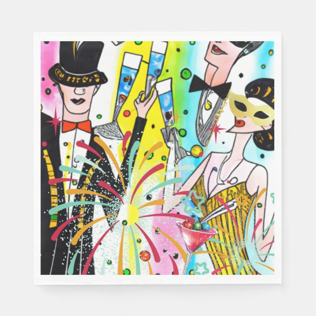 New Year's Party Napkin (Front)