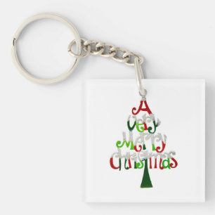 New Year's pendant Christmas tree Key Ring