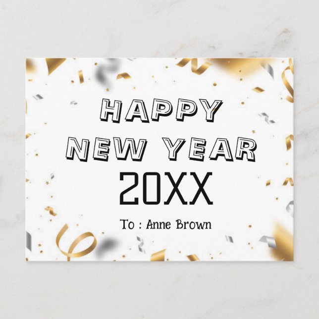 New Years Postcard (Front)