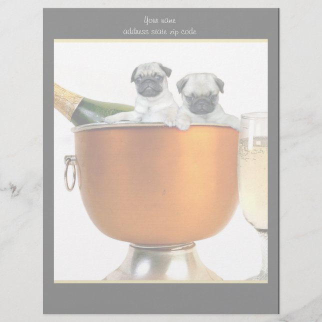 New Years pugs letterhead (Front)