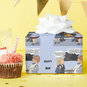 New Year's Resolution Wrapping Paper