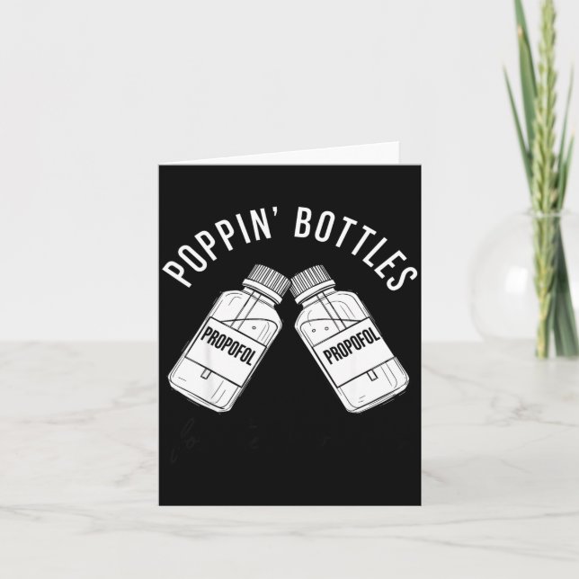 New Years Shirt, Nurse Png Bottles For The New Yea Card (Front)