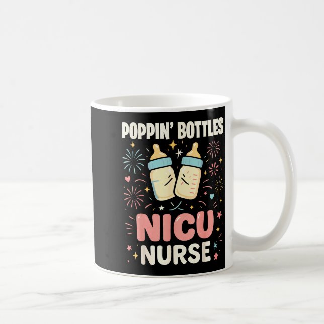 New Years Shirt, Nurse Png Bottles For The New Yea Coffee Mug (Right)