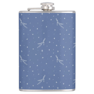 New Year's snow Hip Flask